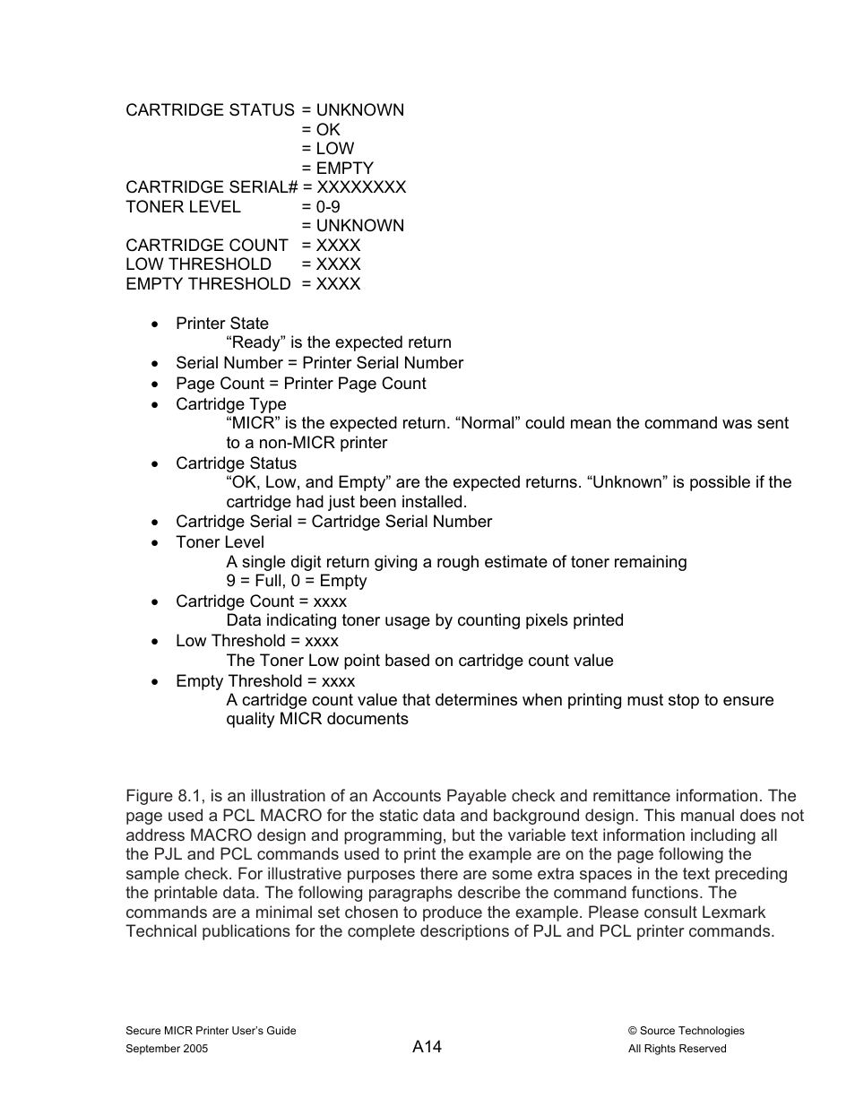 Source Technologies ST9530 User Manual | Page 66 / 70