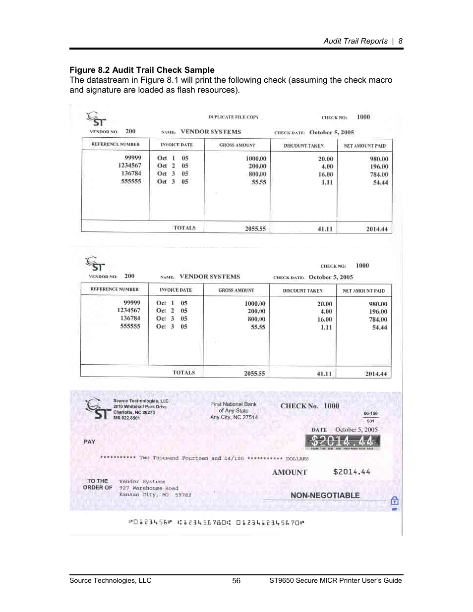 Source Technologies MICR ST9650 User Manual | Page 56 / 79