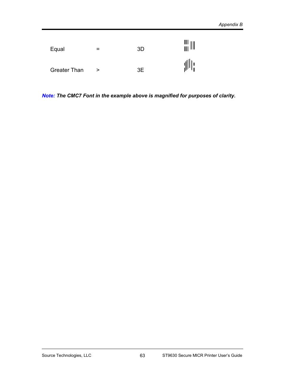 Source Technologies SECURE MICR PRINTER ST9630 User Manual | Page 65 / 79