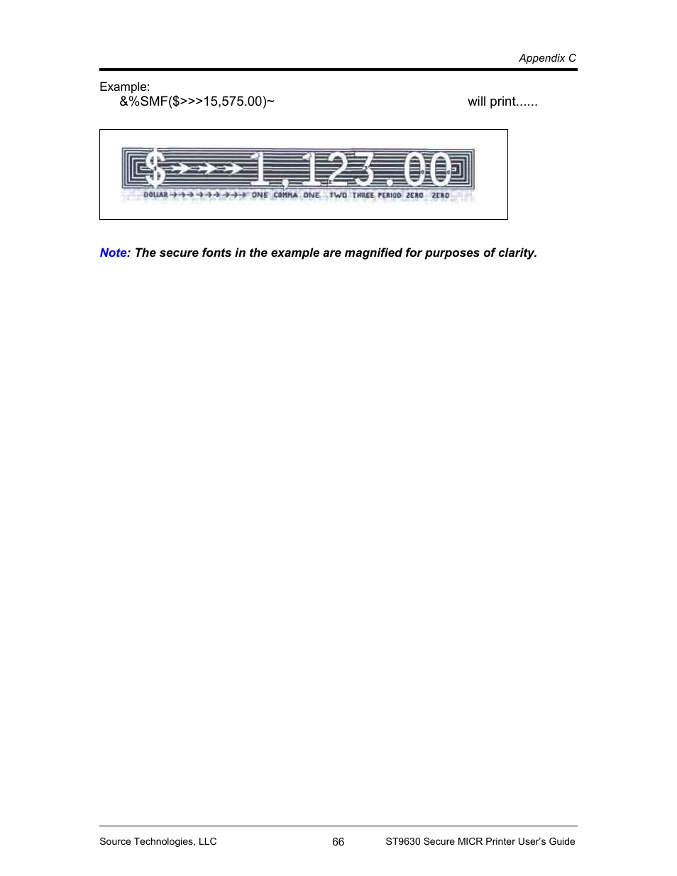 Source Technologies SECURE MICR PRINTER ST9630 User Manual | Page 68 / 79