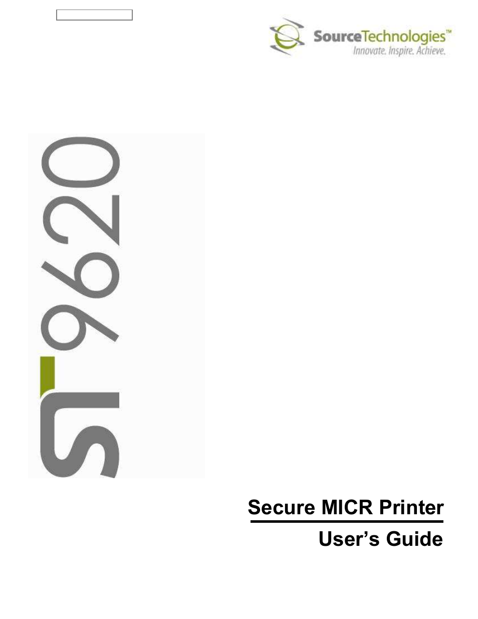 Source Technologies ST9620 User Manual | 82 pages