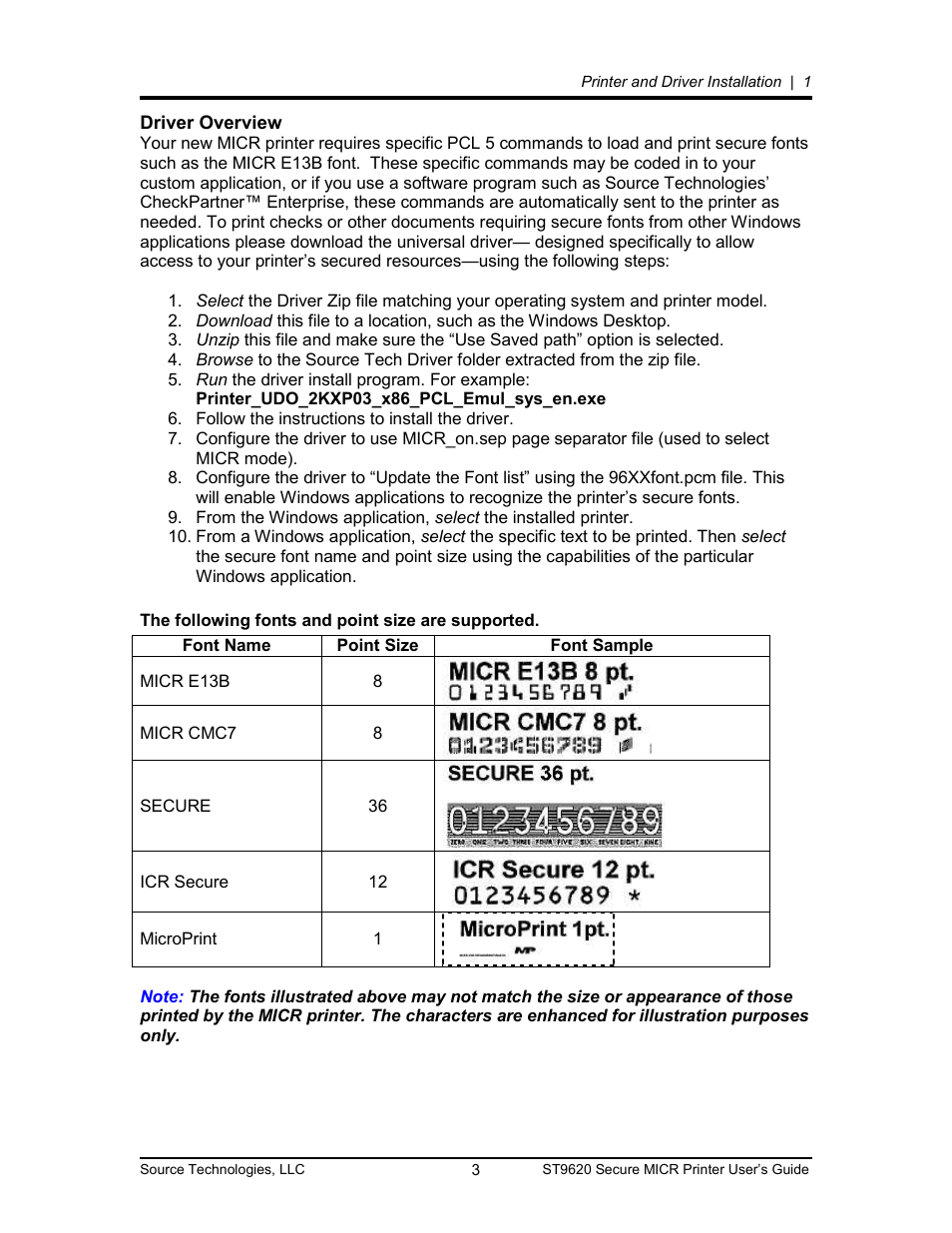 Driver overview | Source Technologies ST9620 User Manual | Page 6 / 82