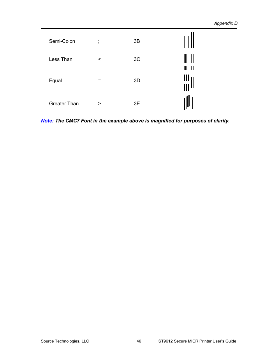 Pjl re-lock sequence | Source Technologies SECURE MICR PRINTER ST9612 User Manual | Page 44 / 47