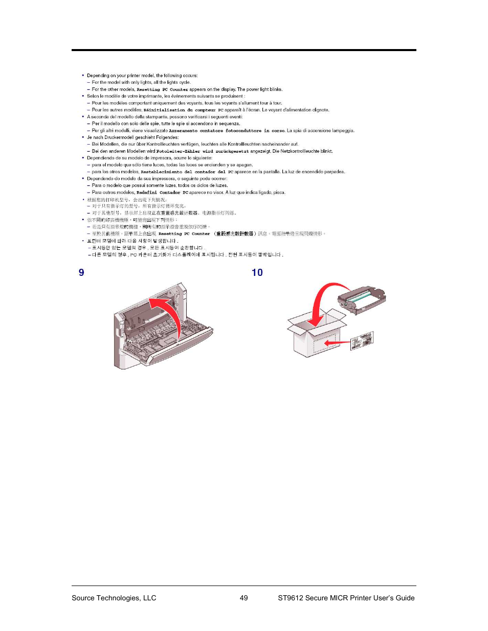 Source Technologies SECURE MICR PRINTER ST9612 User Manual | Page 47 / 47