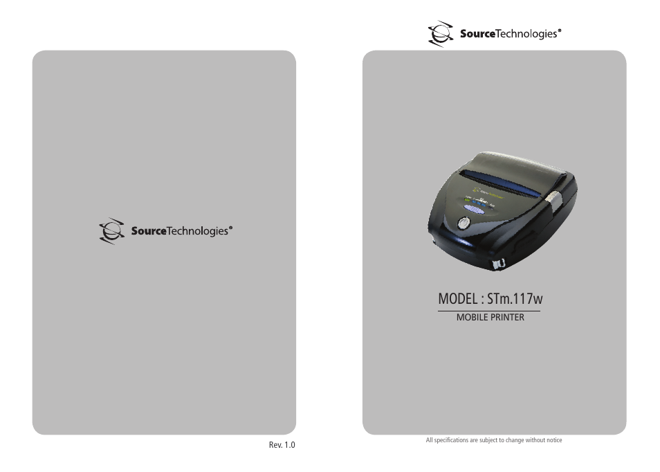 Source Technologies STM.117W User Manual | 13 pages