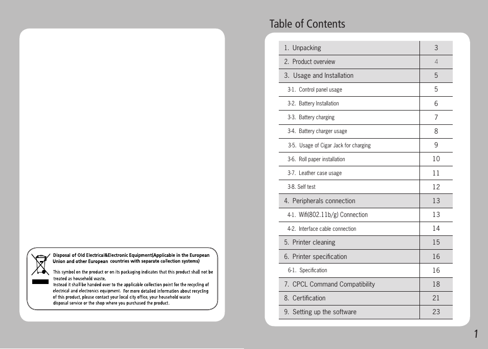 1table of contents | Source Technologies STM.117W User Manual | Page 2 / 13