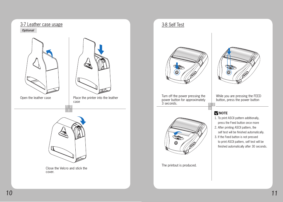 8 self test, 7 leather case usage | Source Technologies STM.117W User Manual | Page 7 / 13