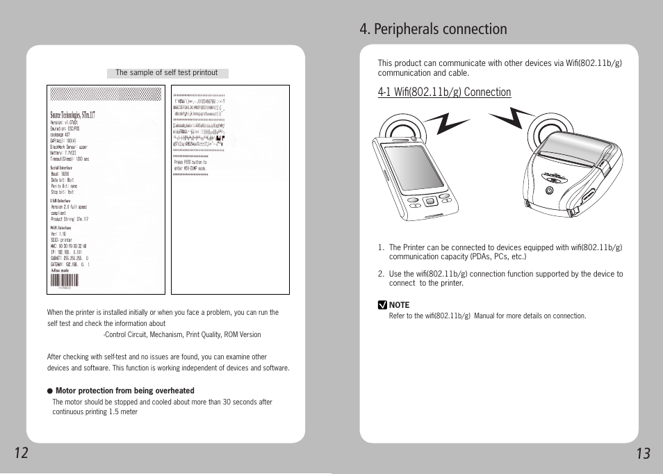 Peripherals connection | Source Technologies STM.117W User Manual | Page 8 / 13