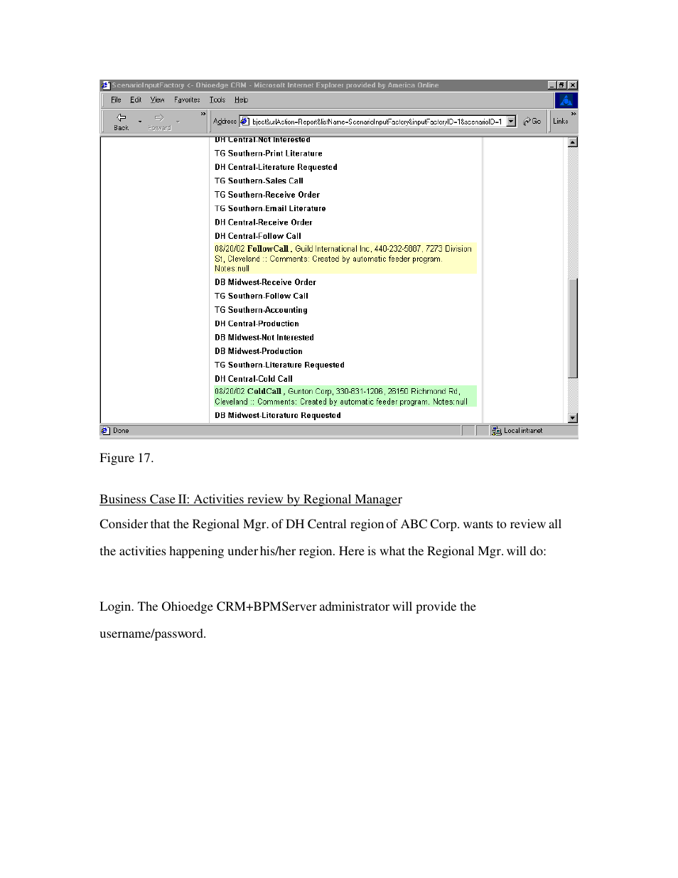 Source Technologies Ohioedge CRM+BPM User Manual | Page 20 / 36