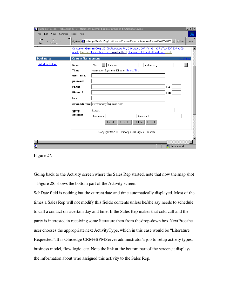 Source Technologies Ohioedge CRM+BPM User Manual | Page 30 / 36