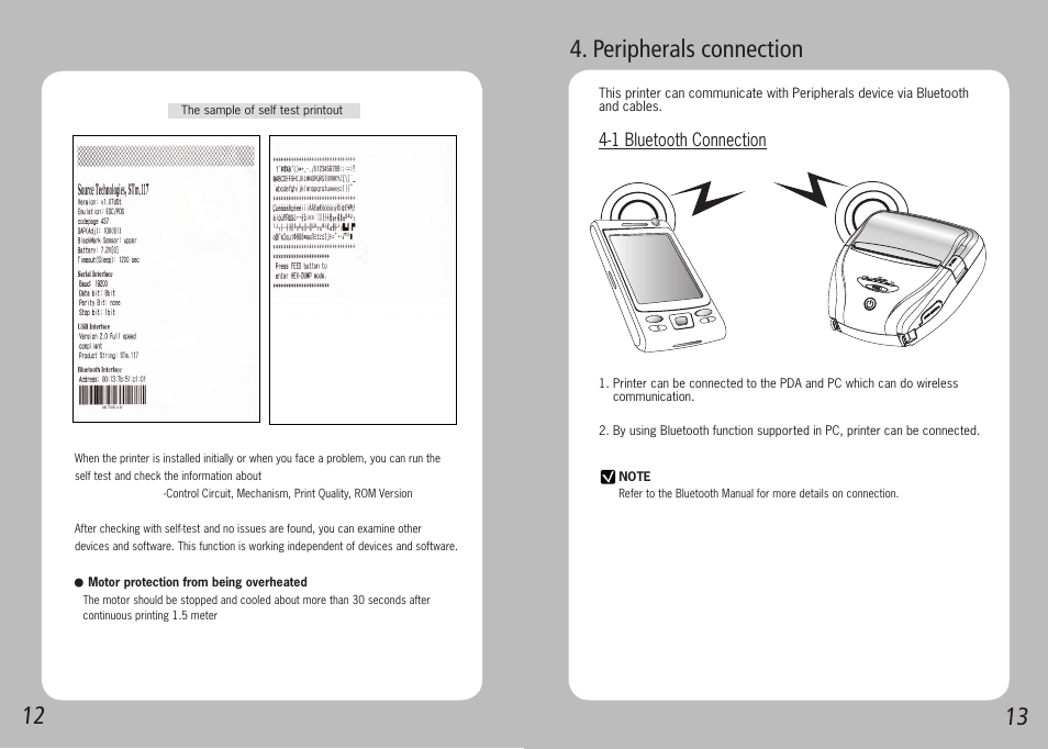 Peripherals connection | Source Technologies STM.117B User Manual | Page 8 / 13