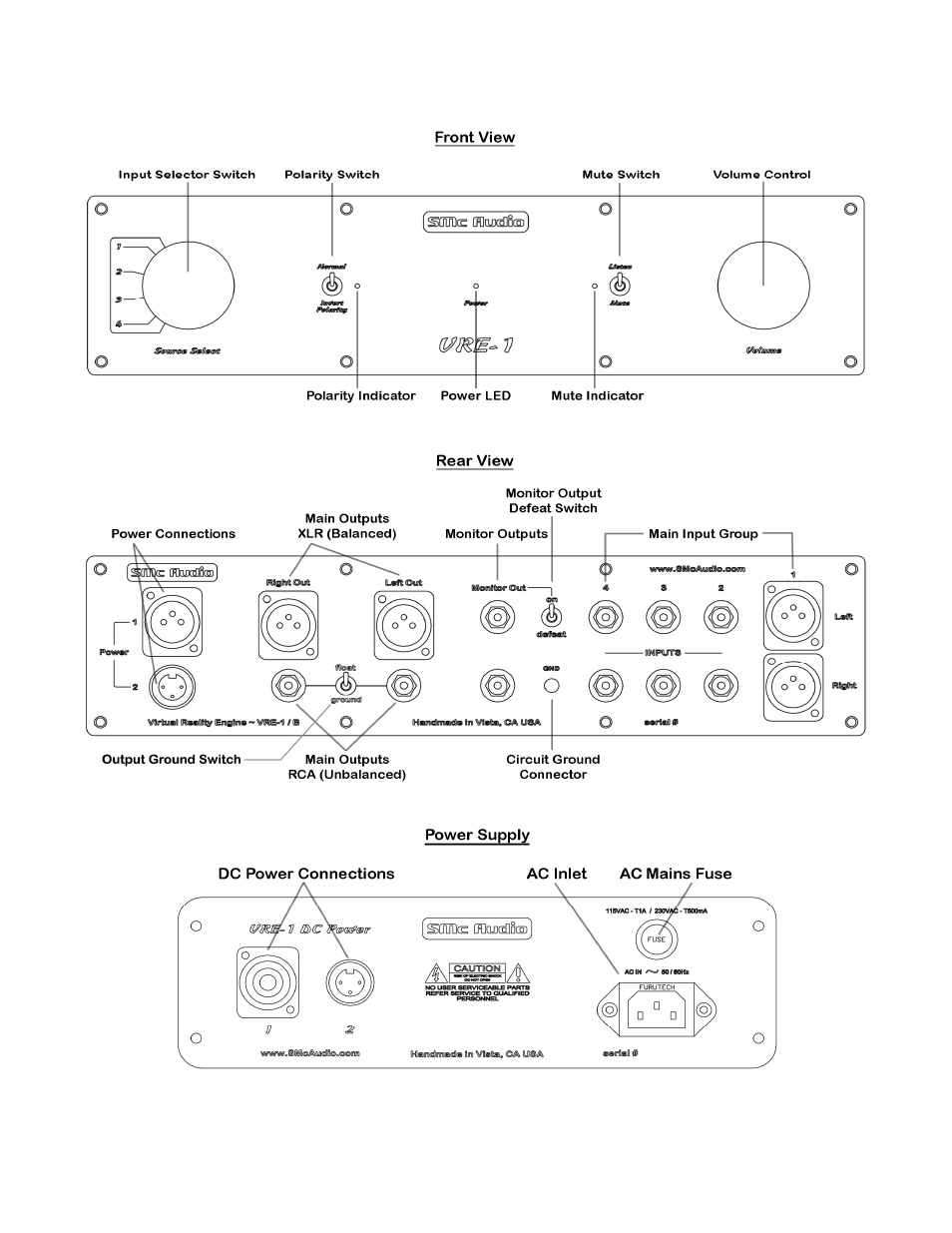 SMc Audio Virtual Reality Engine Preamplifier VRE-1 User Manual | Page 4 / 15