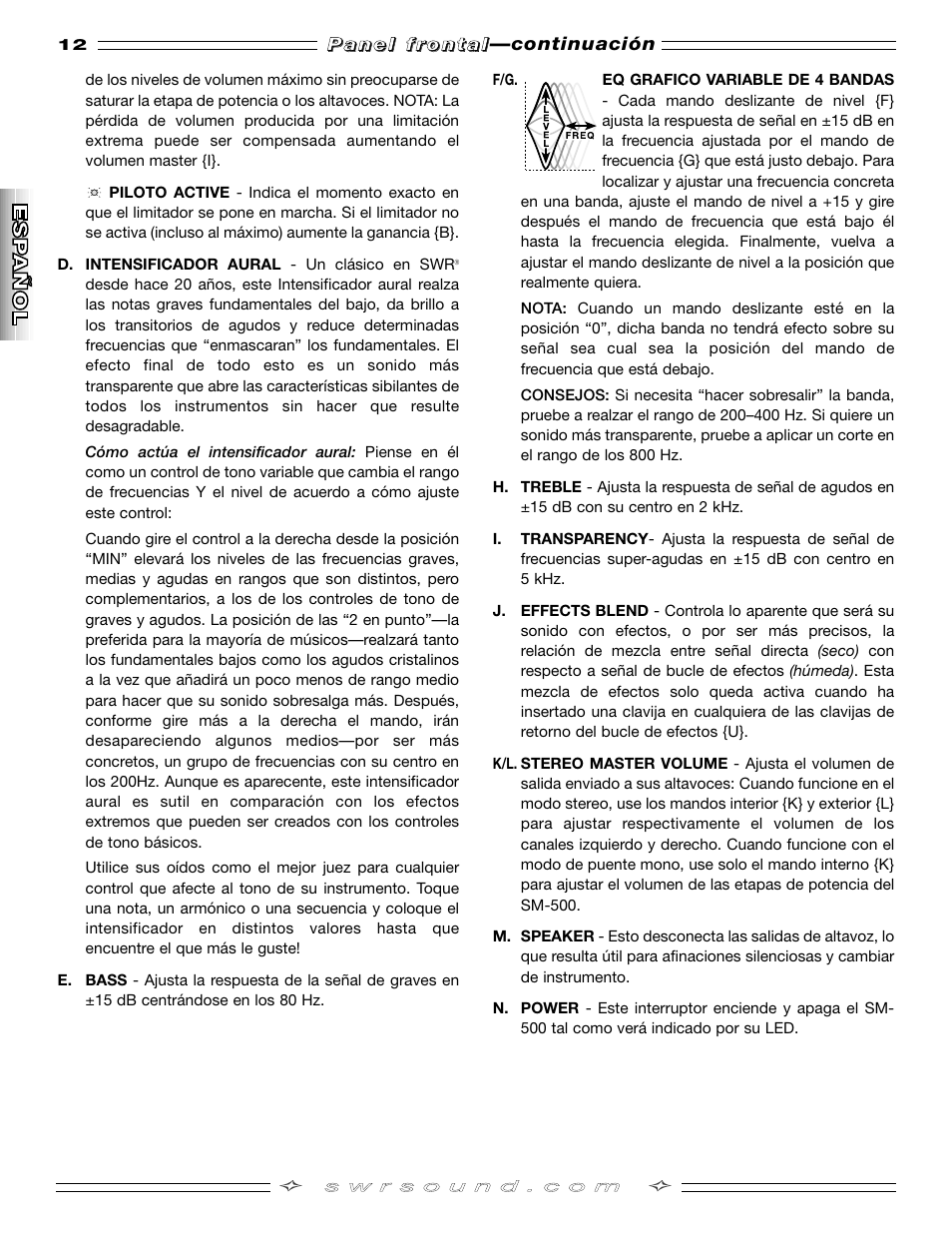 SMc Audio SM-500SM-500 User Manual | Page 12 / 44