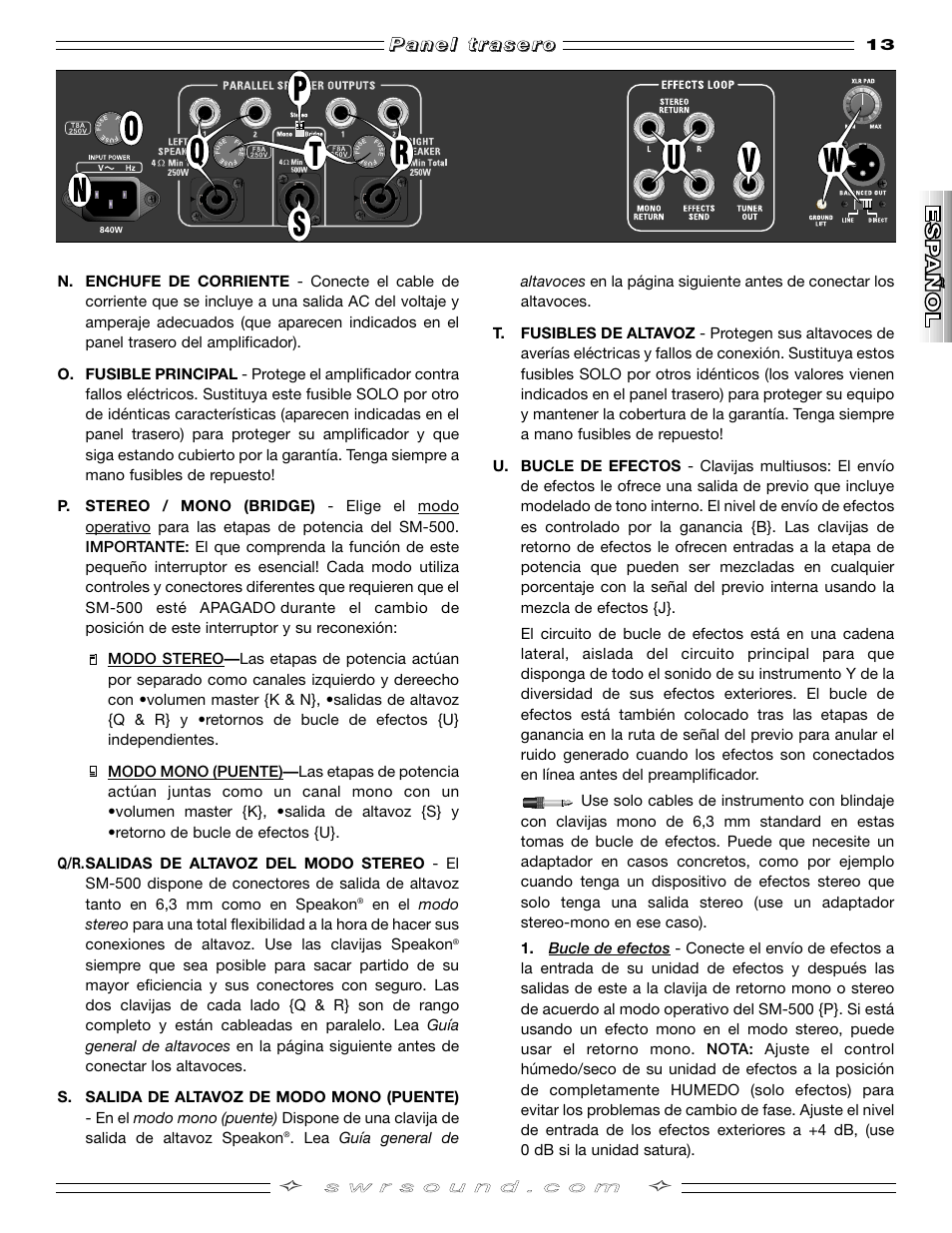 SMc Audio SM-500SM-500 User Manual | Page 13 / 44