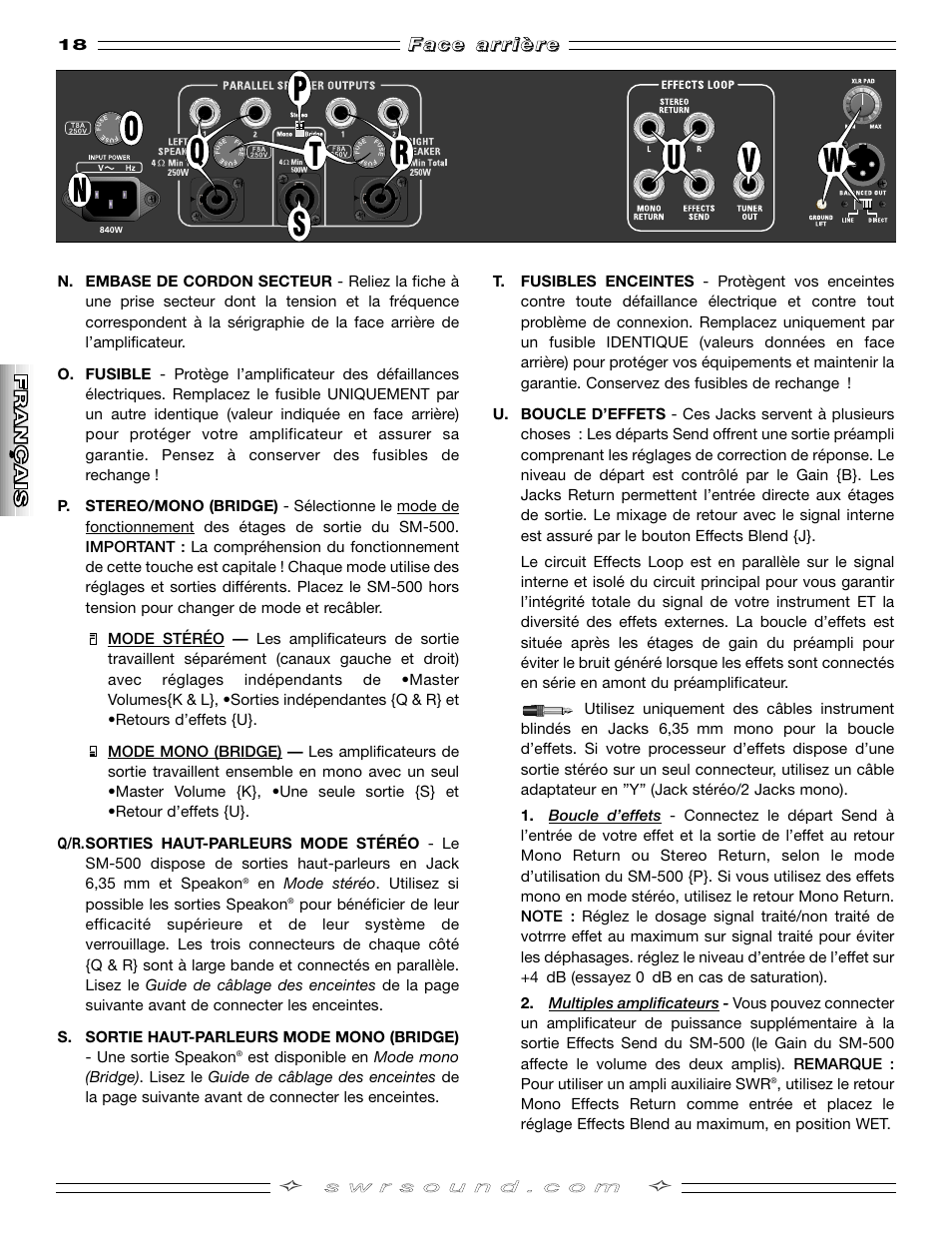 SMc Audio SM-500SM-500 User Manual | Page 18 / 44