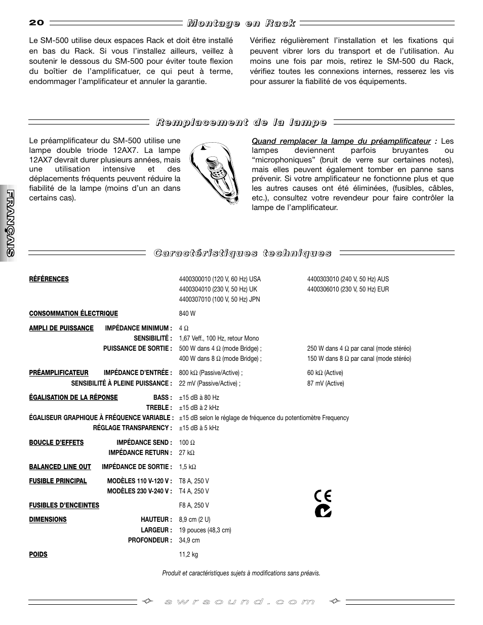 SMc Audio SM-500SM-500 User Manual | Page 20 / 44