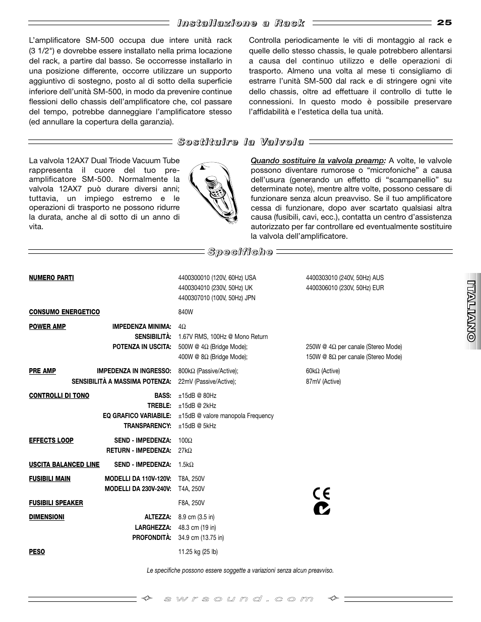 SMc Audio SM-500SM-500 User Manual | Page 25 / 44