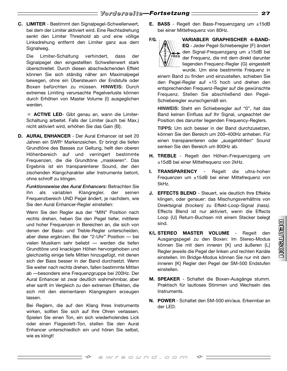 SMc Audio SM-500SM-500 User Manual | Page 27 / 44