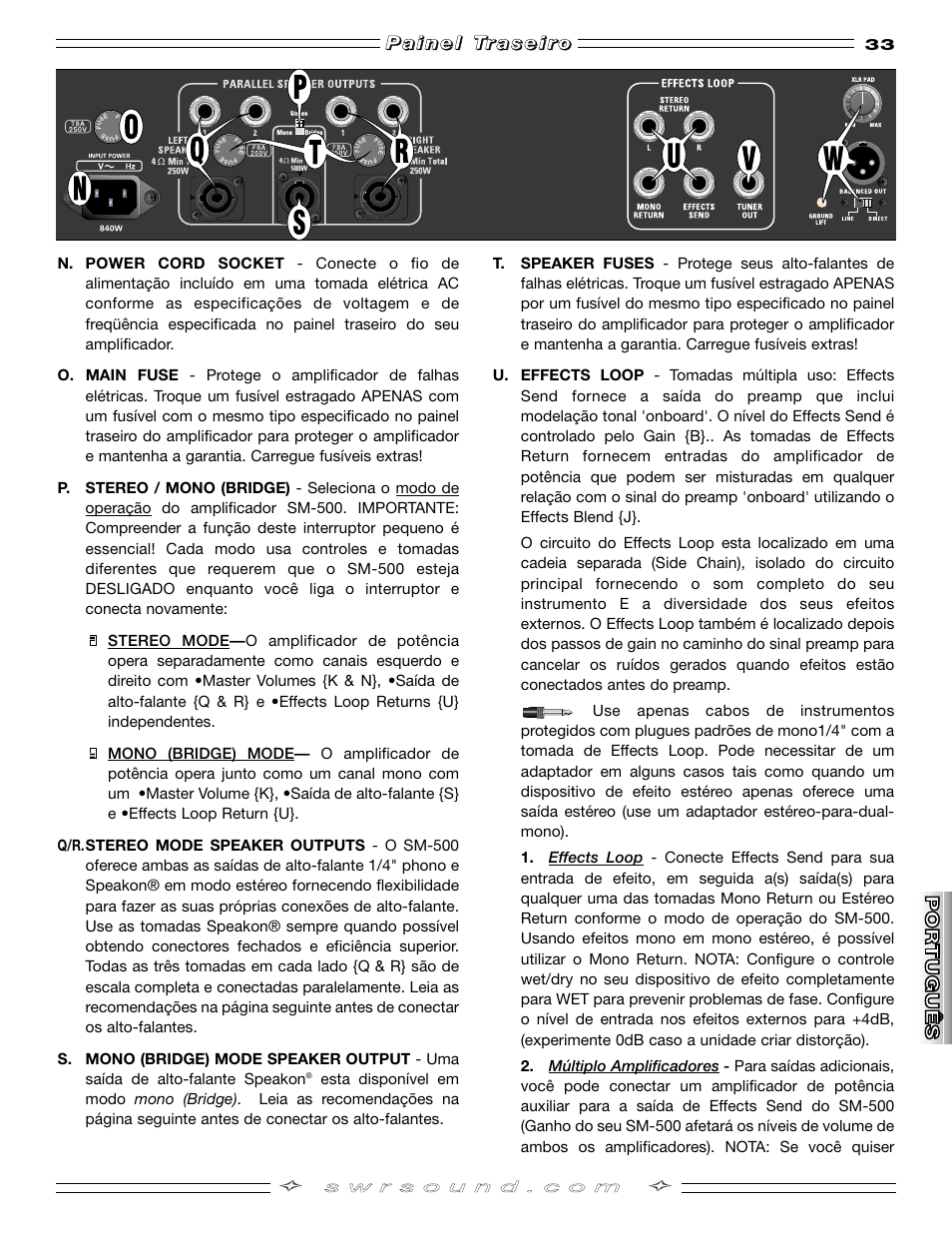 SMc Audio SM-500SM-500 User Manual | Page 33 / 44