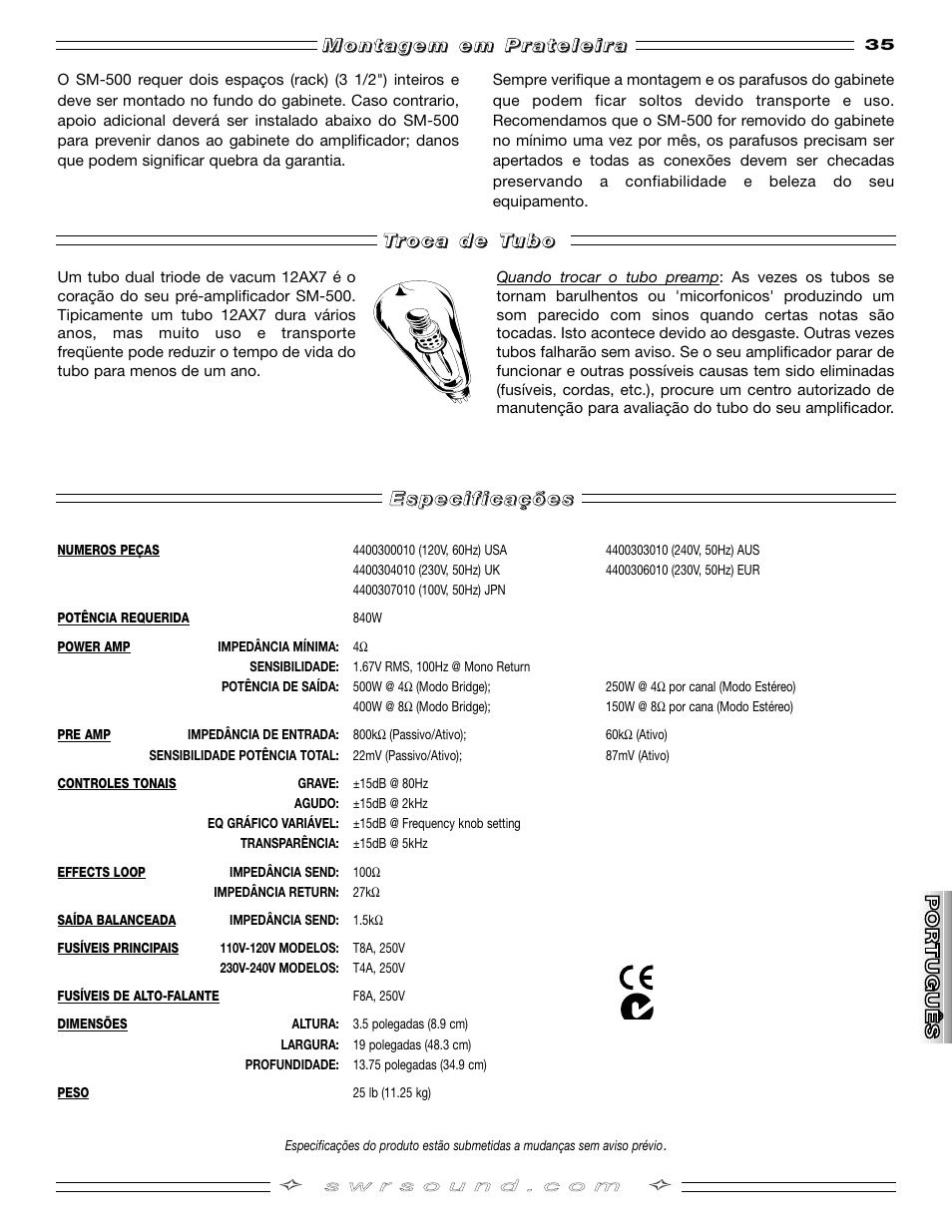 SMc Audio SM-500SM-500 User Manual | Page 35 / 44