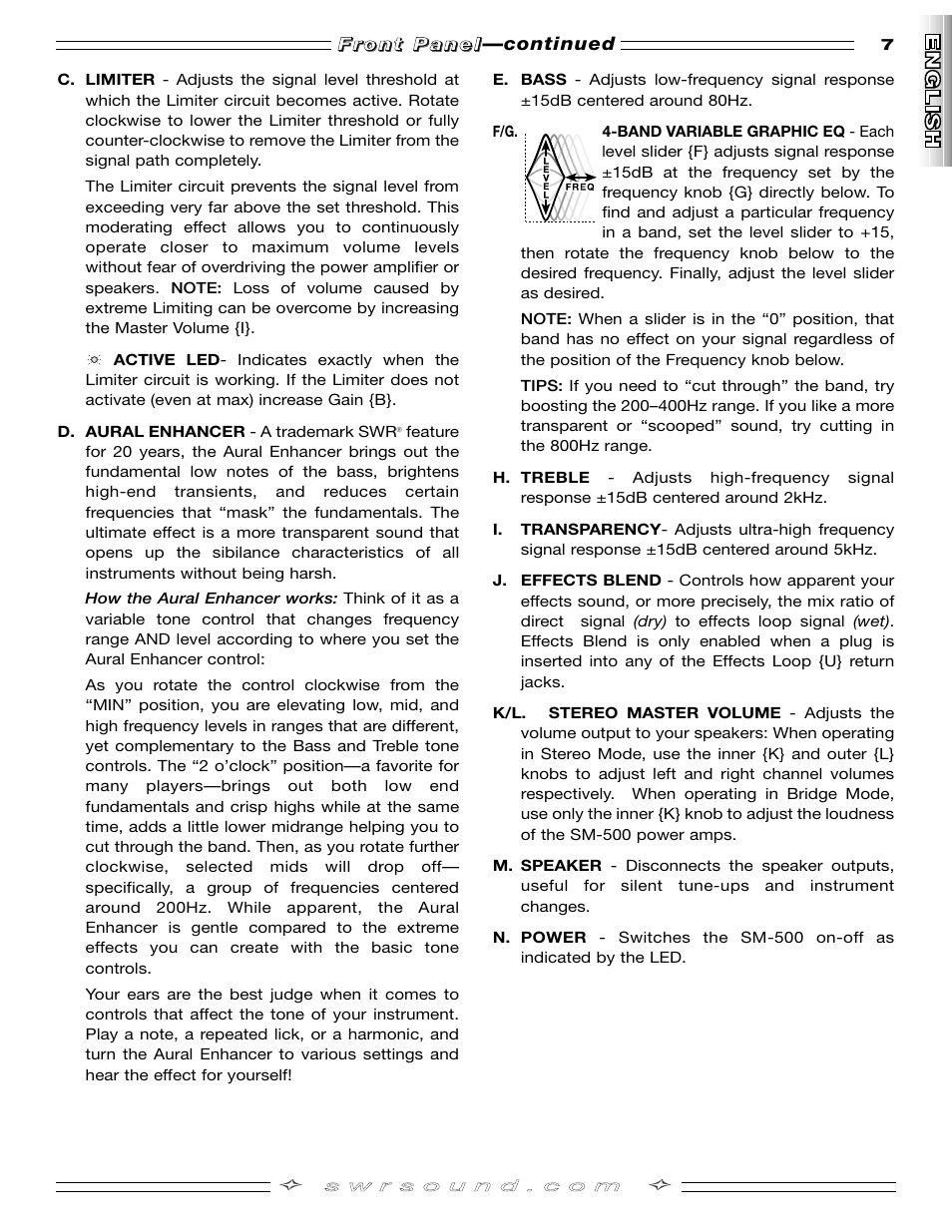 SMc Audio SM-500SM-500 User Manual | Page 7 / 44