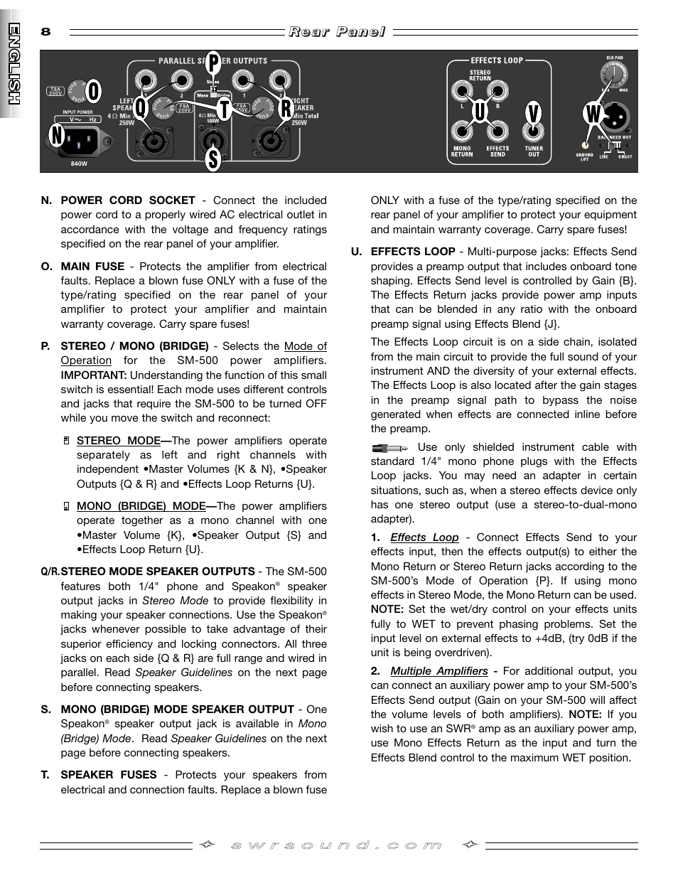SMc Audio SM-500SM-500 User Manual | Page 8 / 44
