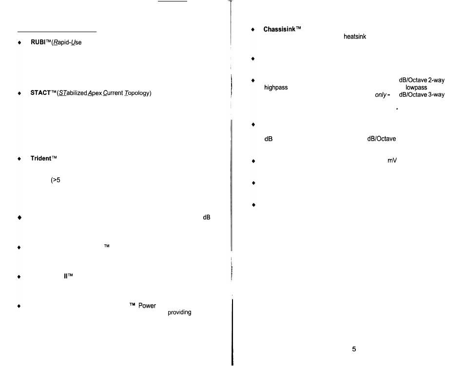 Design features | Soundstream Technologies 405 User Manual | Page 3 / 12