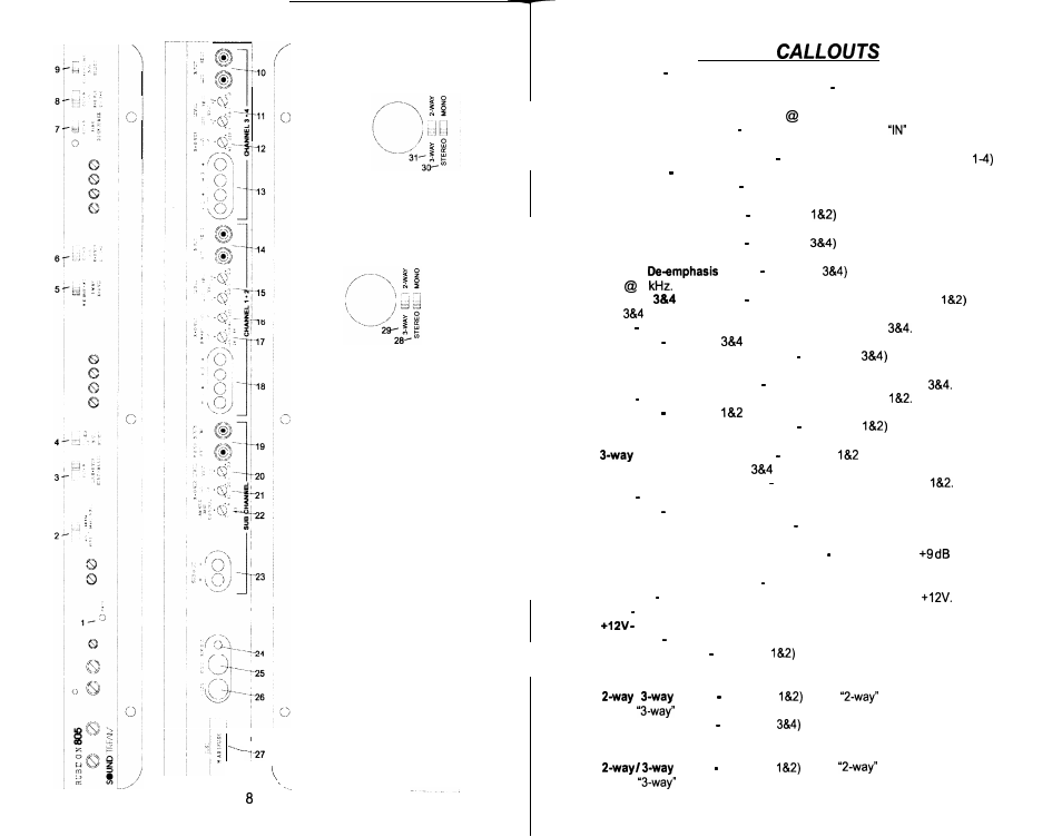 Key to | Soundstream Technologies 405 User Manual | Page 5 / 12