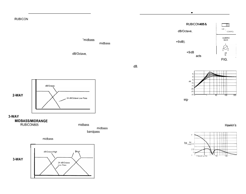 Hawkins bass control theory and use, Crossover adjustments | Soundstream Technologies 405 User Manual | Page 6 / 12