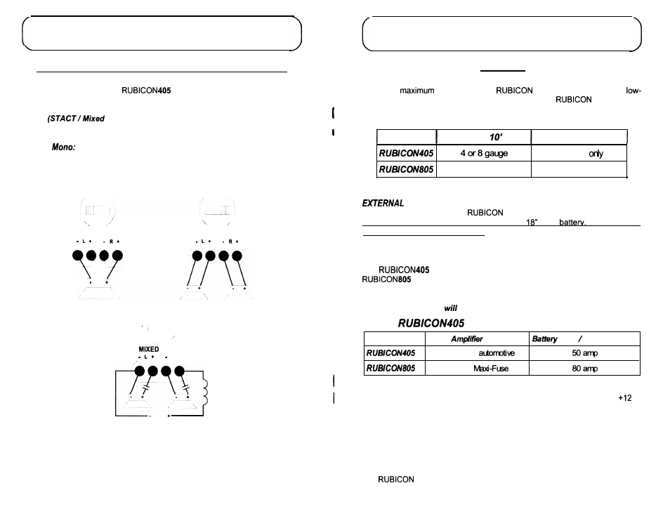 Installation step 1, Installation step 2, Selecting the speaker output mode | Wiring, Circuit, And fuses, Signal cable | Soundstream Technologies 405 User Manual | Page 7 / 12