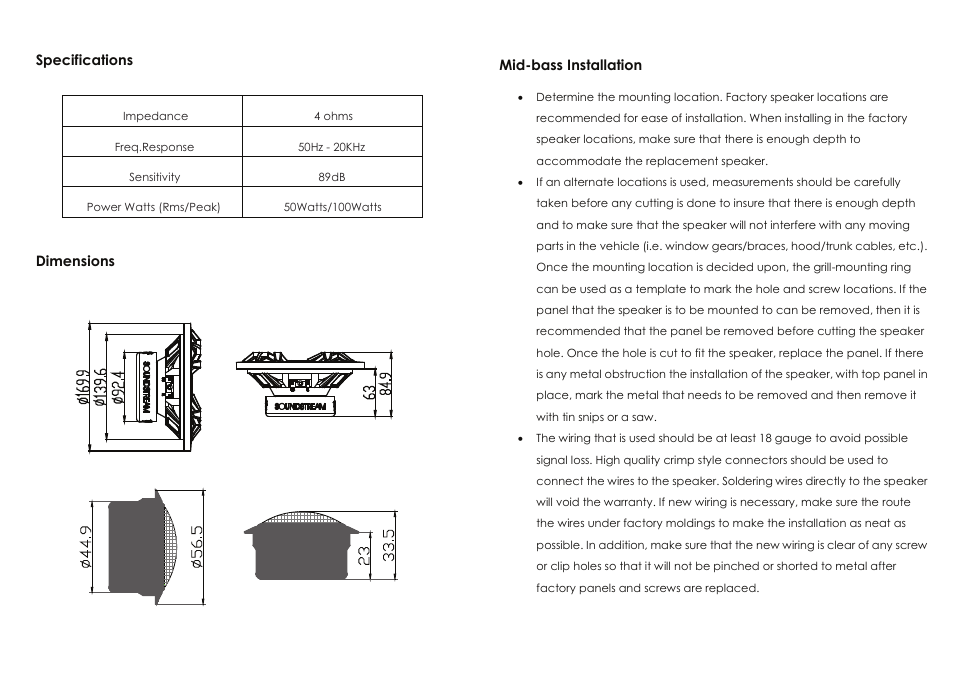 说明书3 | Soundstream Technologies G7170 User Manual | Page 3 / 4