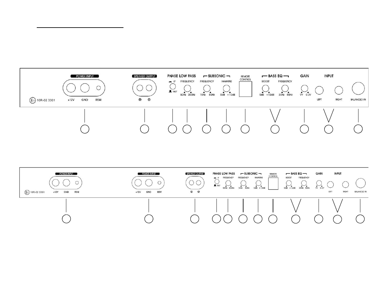 Controls and terminals | Soundstream Technologies REF2.370 User Manual | Page 10 / 20