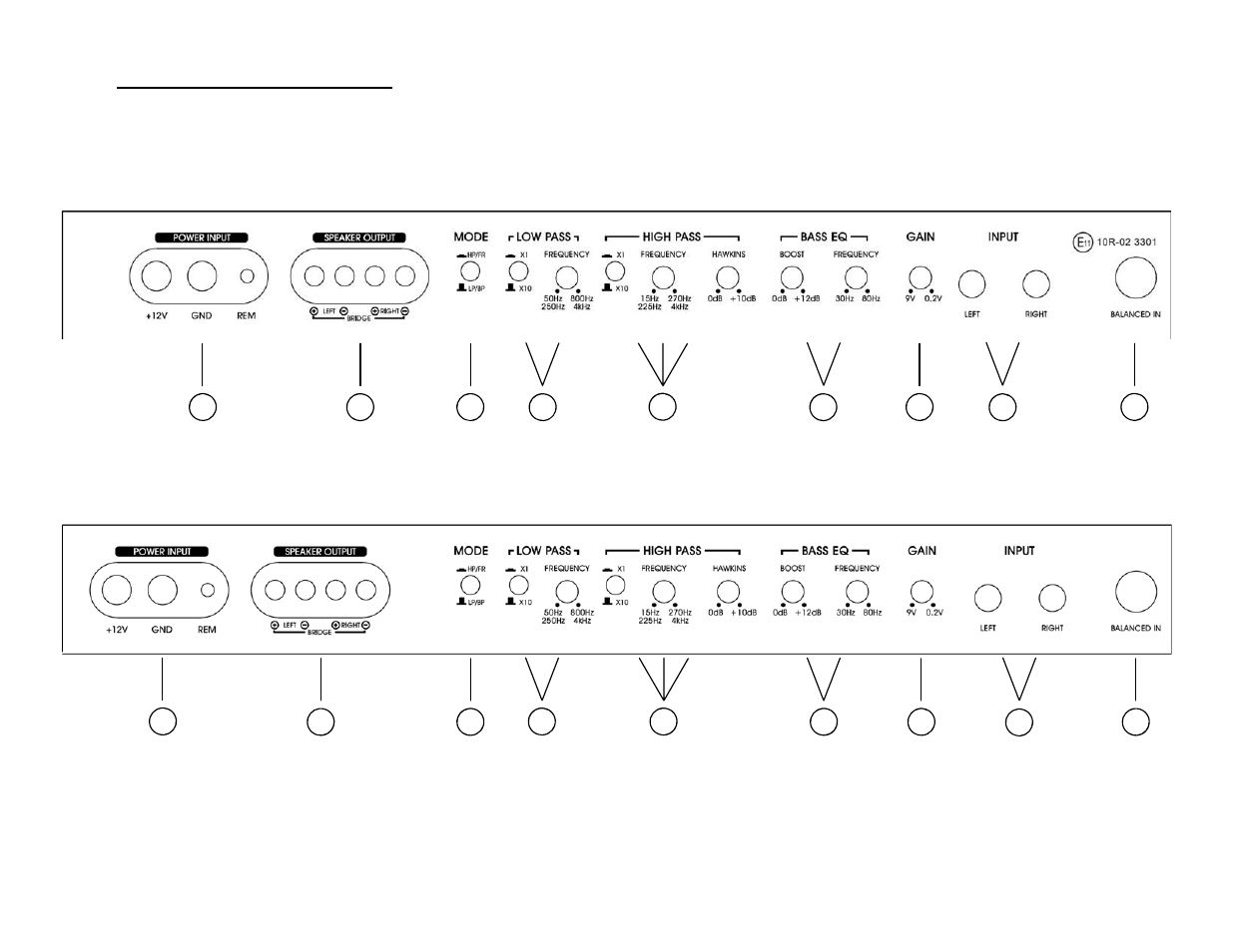 Controls and terminals | Soundstream Technologies REF2.370 User Manual | Page 8 / 20