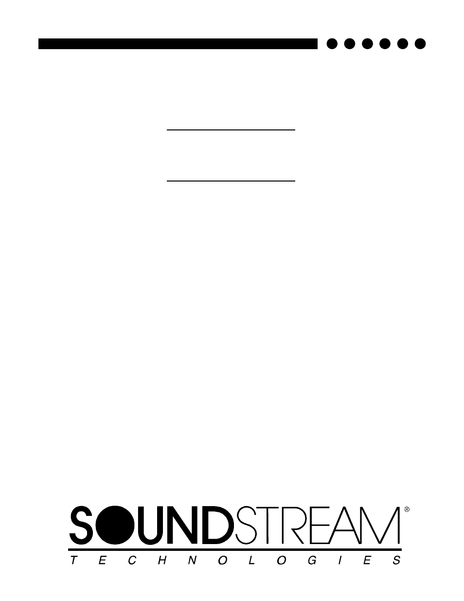 Soundstream Technologies PICASSO Stereo Amplifier User Manual | 20 pages