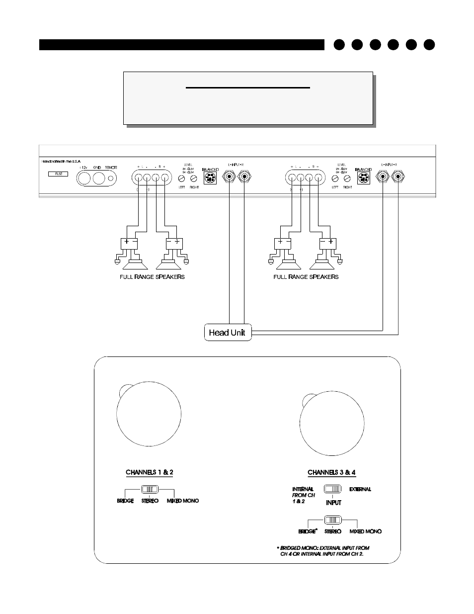 Sample system #1 | Soundstream Technologies PICASSO Stereo Amplifier User Manual | Page 13 / 20