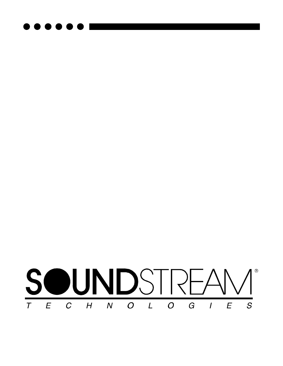 Soundstream Technologies PICASSO Stereo Amplifier User Manual | Page 20 / 20