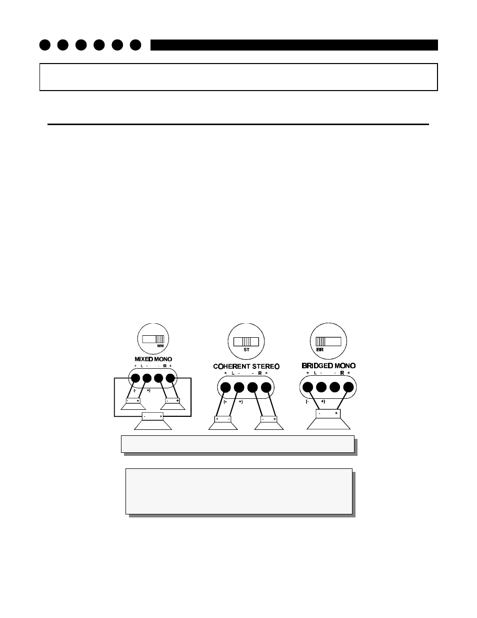Installation step 1, Coherent stereo™ / mixed-mono / bridged mono | Soundstream Technologies PICASSO Stereo Amplifier User Manual | Page 8 / 20