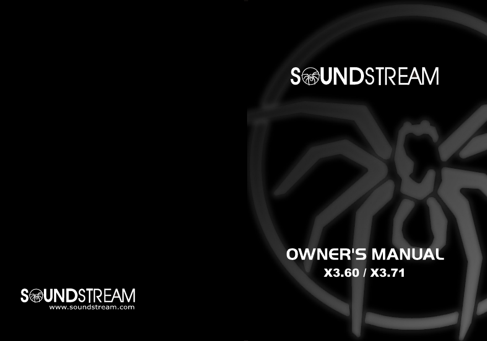 Soundstream Technologies X3.71 User Manual | 23 pages