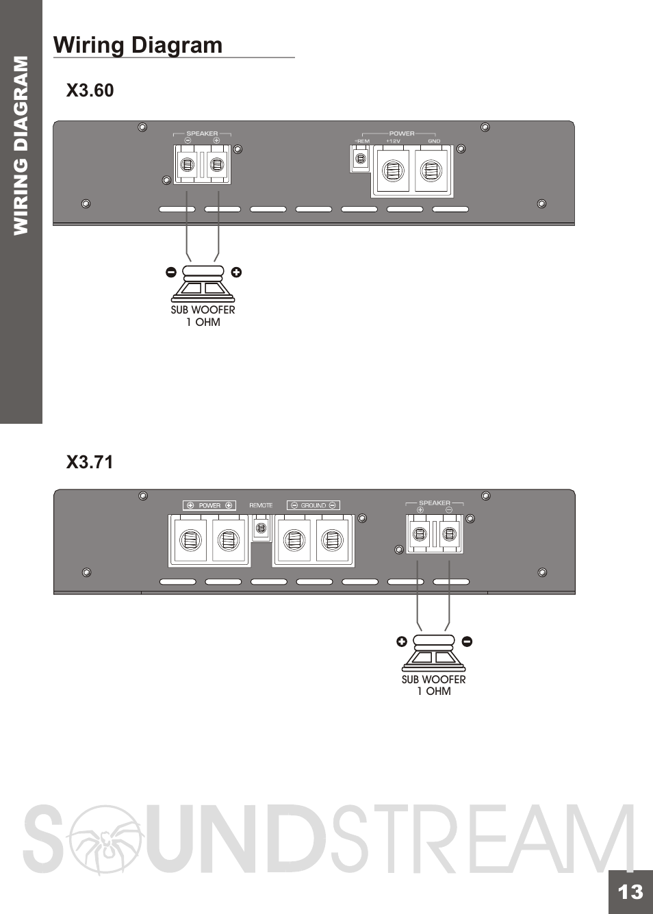 Вк 15, Wiring diagram | Soundstream Technologies X3.71 User Manual | Page 15 / 23