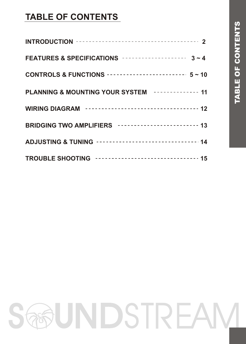 Soundstream Technologies X3.71 User Manual | Page 3 / 23