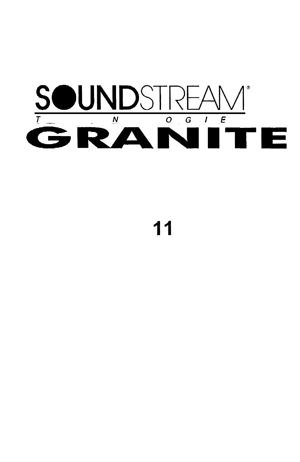 Soundstream Technologies Granite 110.2 User Manual | 9 pages