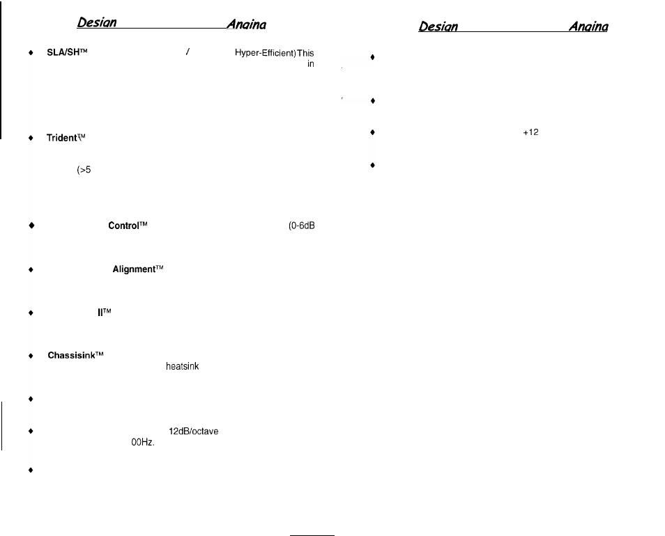 Features of the features of the | Soundstream Technologies Angina A4 User Manual | Page 3 / 12