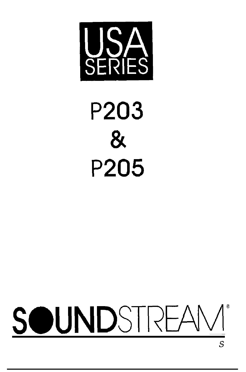 Soundstream Technologies P203 User Manual | 12 pages