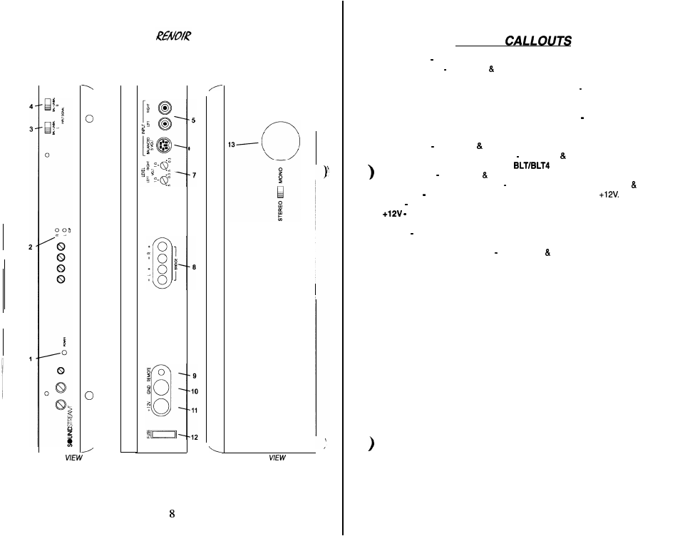 Key to | Soundstream Technologies Picasso User Manual | Page 5 / 10