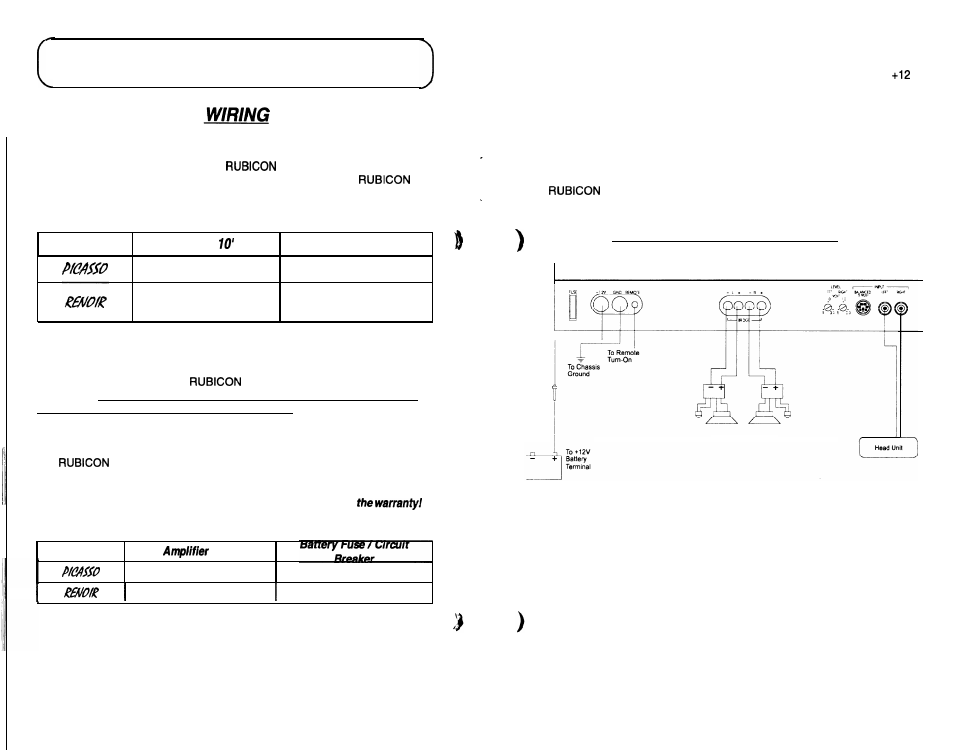 Installation step 3, Sample wiring diagram | Soundstream Technologies Picasso User Manual | Page 7 / 10