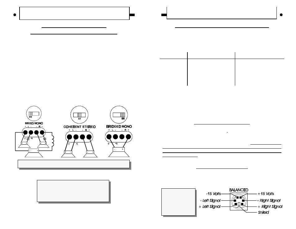 Installation step 1, Installation step 2, Coherent stereo™ / mixed-mono / bridged mono | Balanced / unbalanced input | Soundstream Technologies Class A 5.0 User Manual | Page 10 / 10