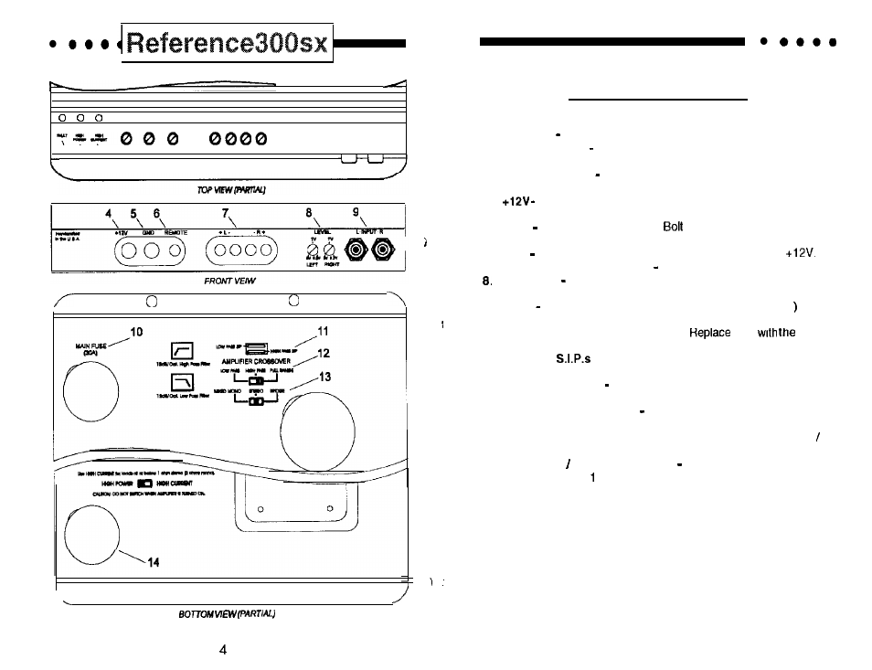 Kev to caiiouts | Soundstream Technologies 300SX User Manual | Page 3 / 10