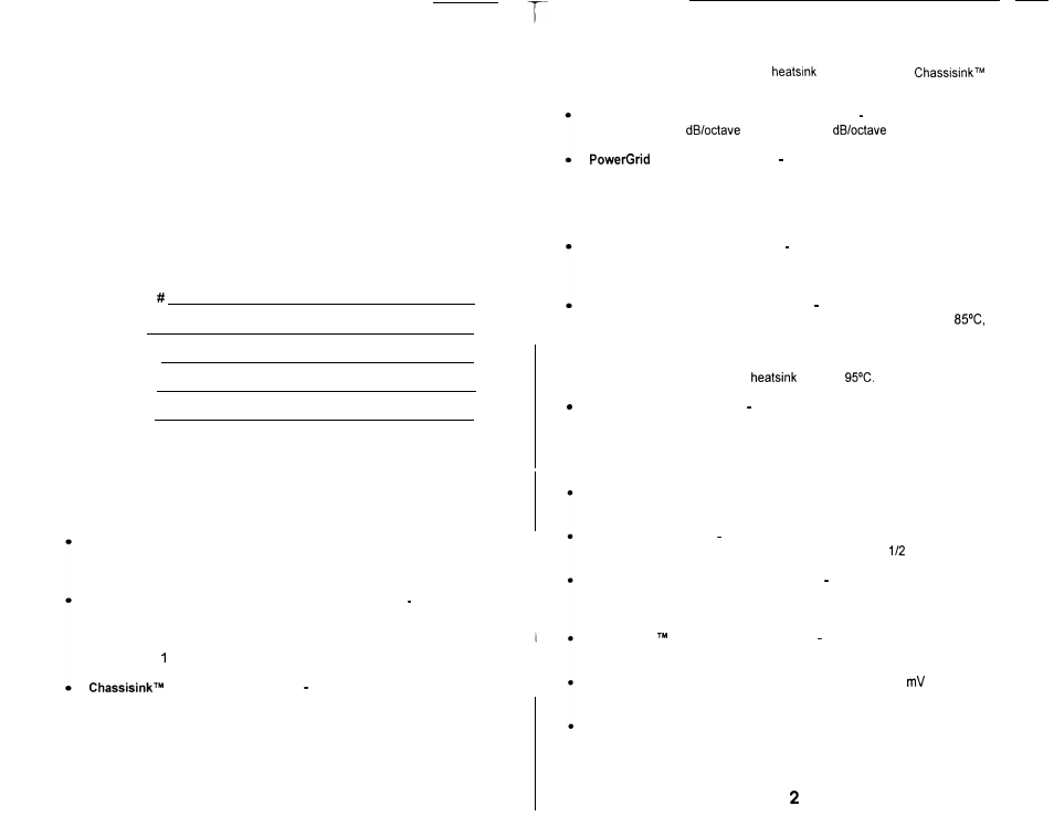 Design features | Soundstream Technologies REFERENCE 405 User Manual | Page 2 / 8