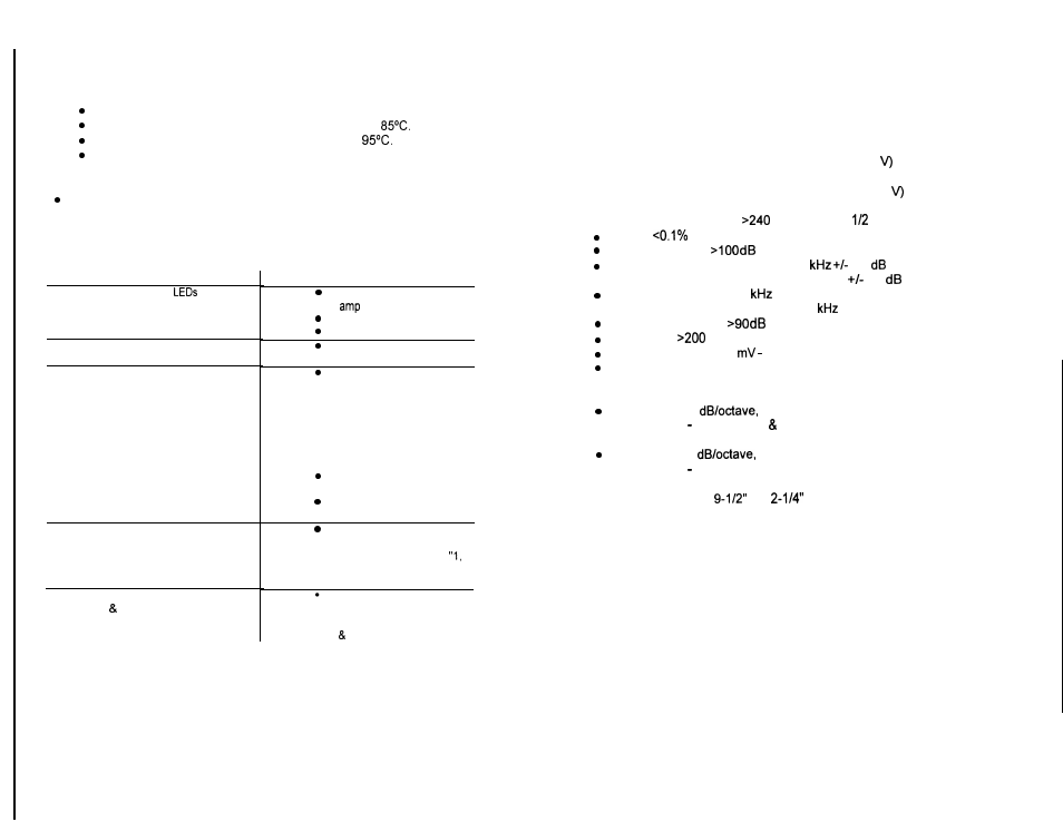 Protection circuits, Troubleshooting, Service | Specifications | Soundstream Technologies REFERENCE 405 User Manual | Page 7 / 8