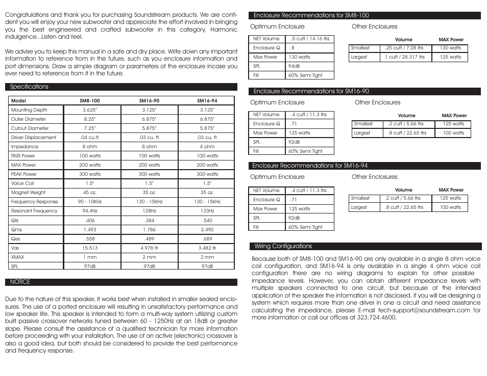 Soundstream Technologies SM16-90 User Manual | Page 2 / 2